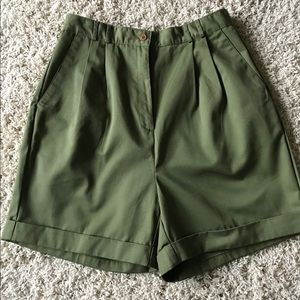 Women’s fern  green shorts